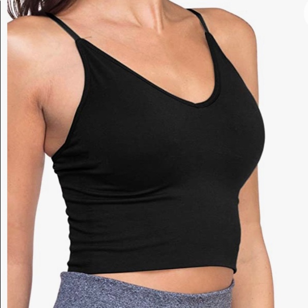 I am selling a very comfortable black, athletic tank top with built in padding.